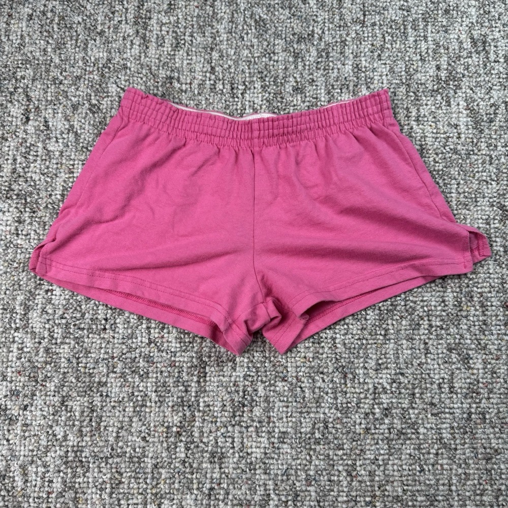 Soffe Shorts Womens XS Low Rise Active Stretch Elastic Waist Pull On Pink